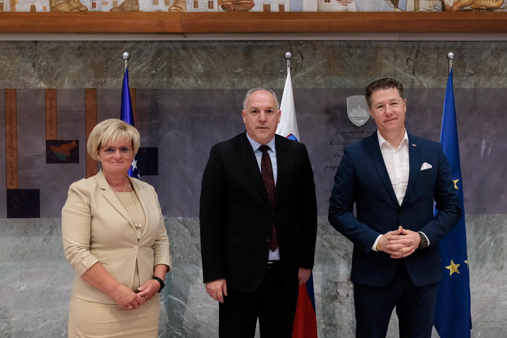 Ministri Damka së bashku me komisionin parlamentar vizituan parlamentin e Sllovenisë