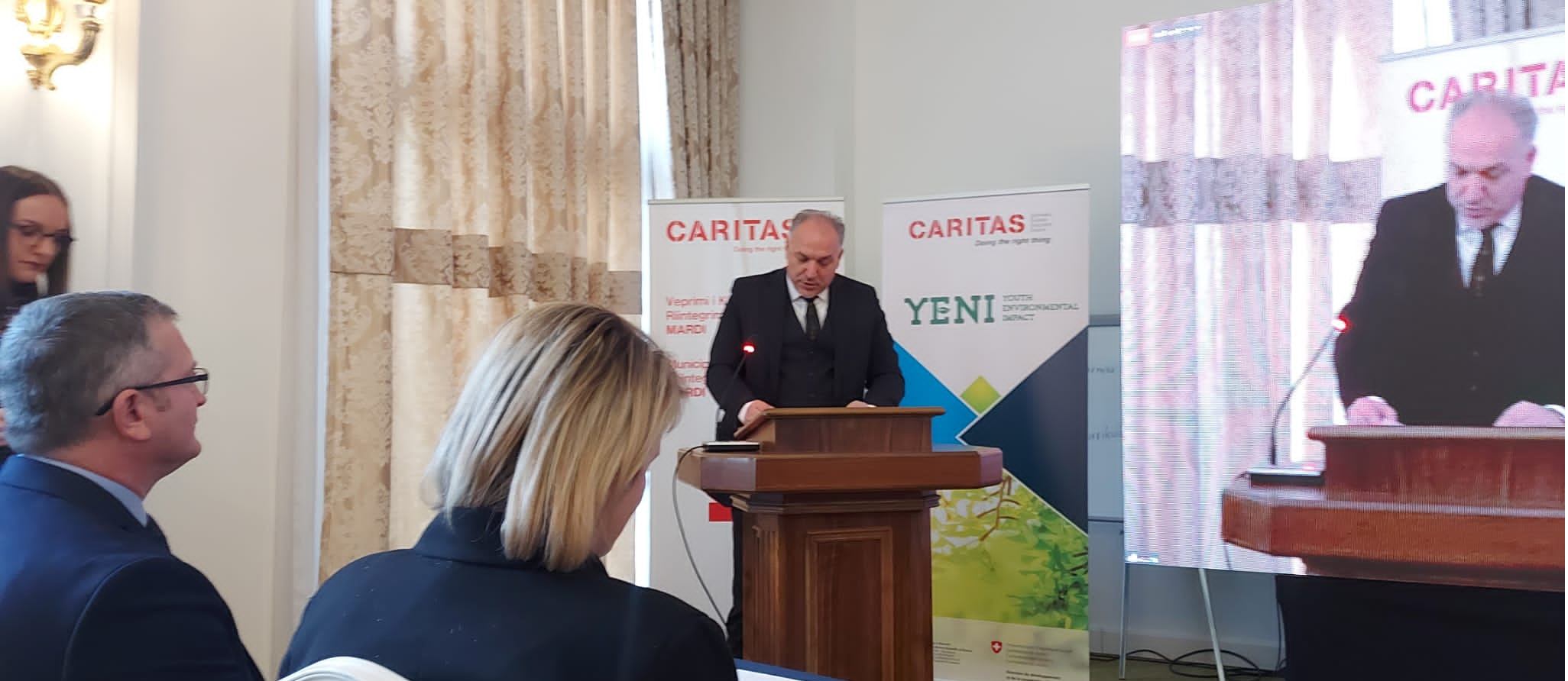 Ministria e Zhvillimit Rajonal në bashkëpunim me CARITAS-in Zviceran në Kosovë lansojnë  projektet YENI dhe MARDI