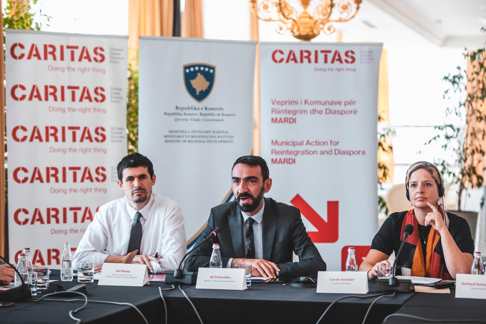 Ministria e Zhvillimit Rajonal në bashkëpunim me Caritasi Zviceran në Kosovë dhe KIESA prezantuan Modalitetin “Projektet Investuese të Diasporës”.