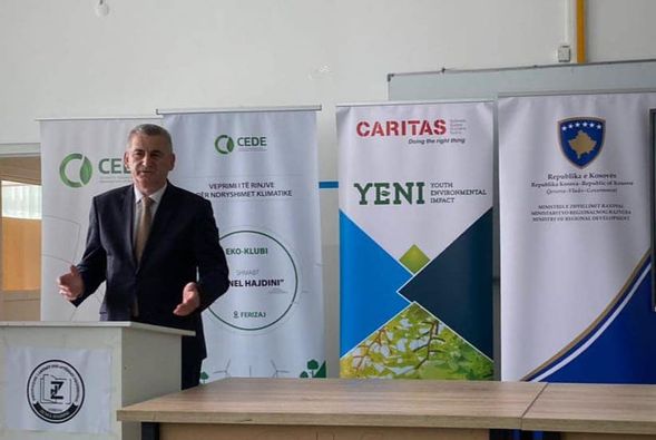 MZHR në bashkëpunim me Caritas Zviceran realizuan Inaugurimi e projektit Mjedisor Shkollës së Mesme të Lartë e Agrobiznesit dhe Teknologjisë “ZENEL HAJDINI” në Ferizaj.
