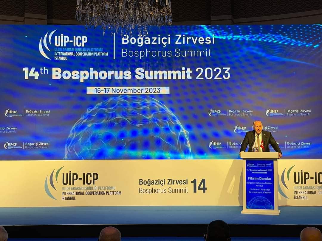 Ministri i Zhvillimit Rajonal z.Fikrim Damka, mori pjesë në Samitin e 14-të të Bosforit të organizuar nga Platforma Ndërkombëtare e Bashkëpunimit (UİP-ICP) në Republikën e Turqisë