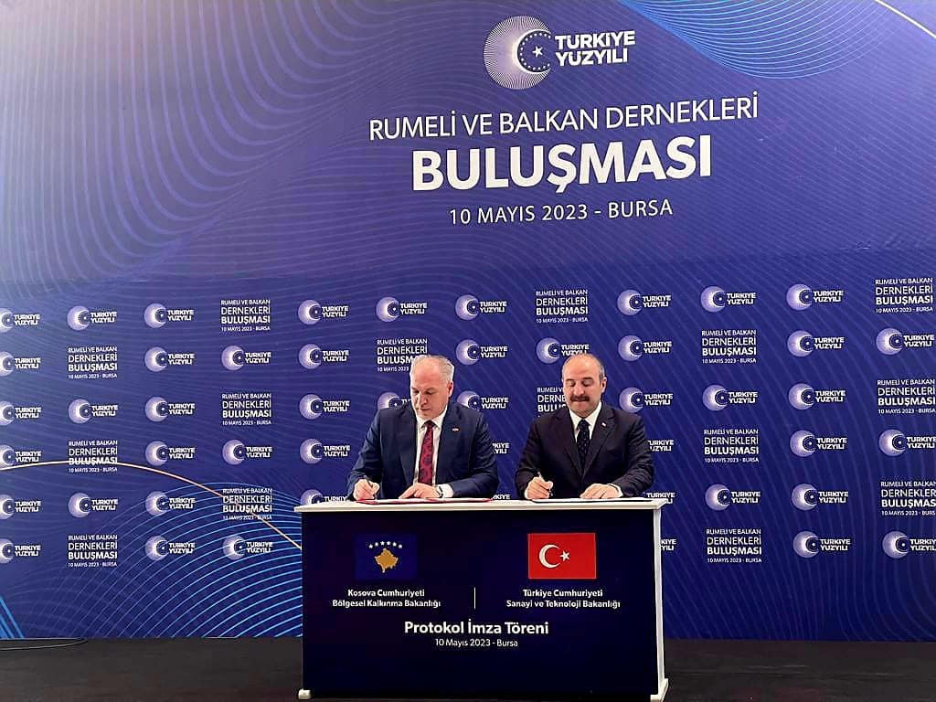 Ministri Damka nënshkruan marrëveshje bashkëpunimi me z.Mustafa Varank Minister i Industrisë dhe Teknologjisë së Turqisë