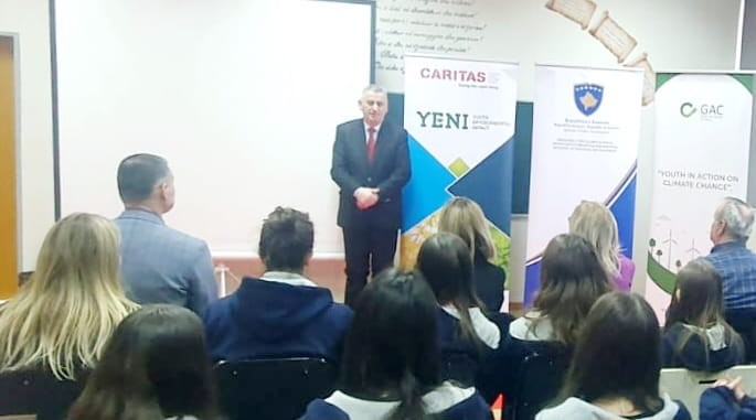 The Ministry of Regional Development (MRD) in cooperation with the Swiss Caritas carried out the Inauguration of the Environmental Project of the High School “Specialized Mathematical Gymnasium” in Prishtina.