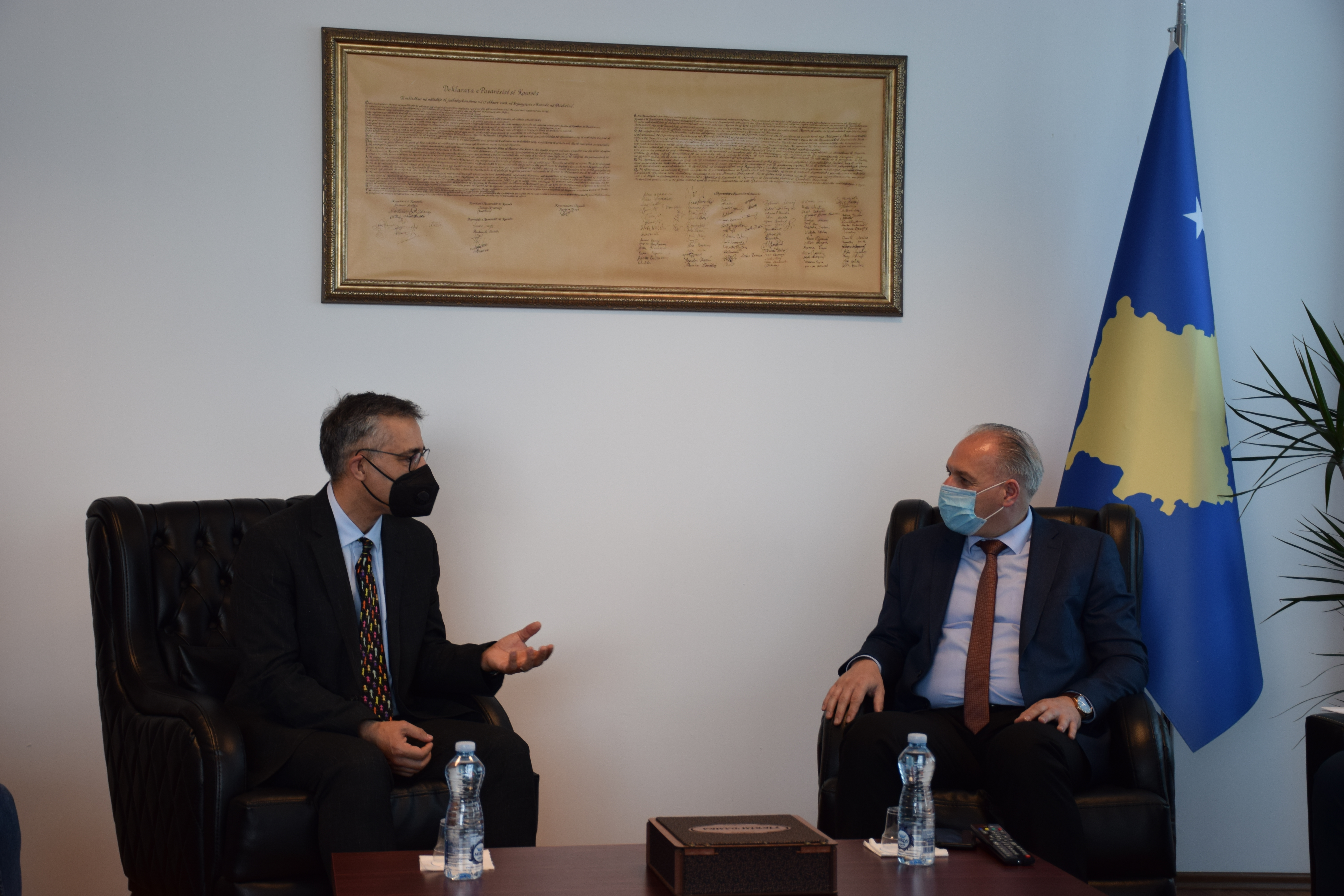 Ministri z.Fikrim Damka takoi Shefin e Zyrës së Unicef-it, në Kosovë z.Murat Shahin