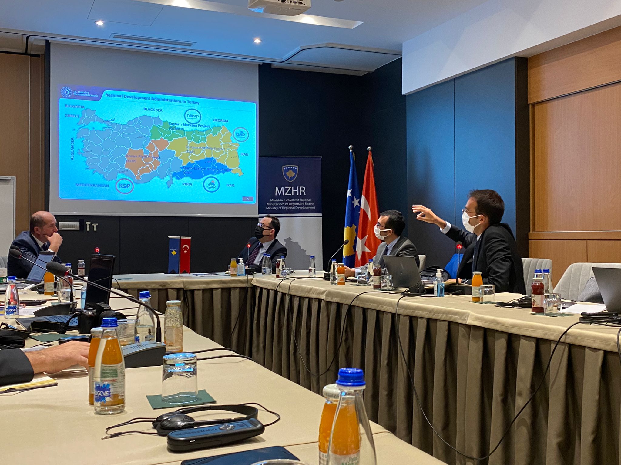 Ministri e Zhvillimit Rajonal nga datë 21 – 24 Shtator ka pritur  delegacionin e ekspertëve nga Ministria e  Industrisë dhe Teknologjisë nga Turqia