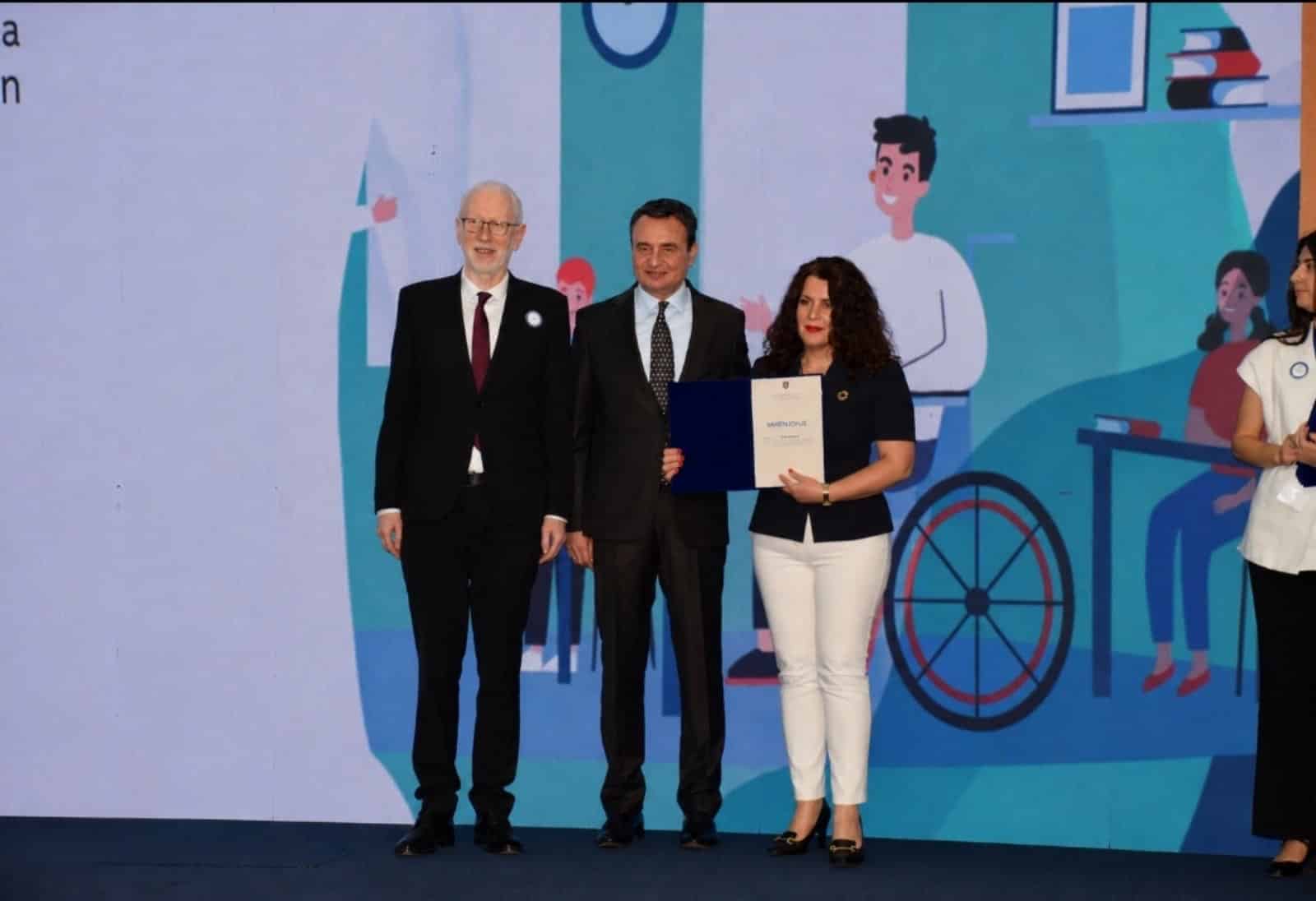 MED official, Emine Hoti, is honoured with gratitude on International Public Service Day